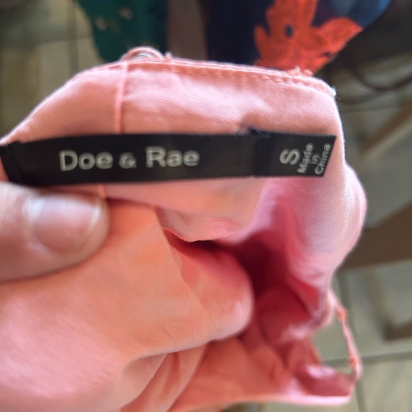 Pink Swiss Dot Ruffle Tiered Mini Dress, Boho Cottagecore Summer Dress Size S - Picture 7 of 8